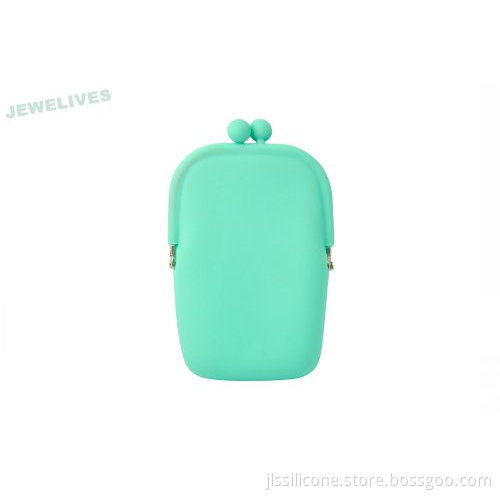 Silicone Coin Purse In Light Green